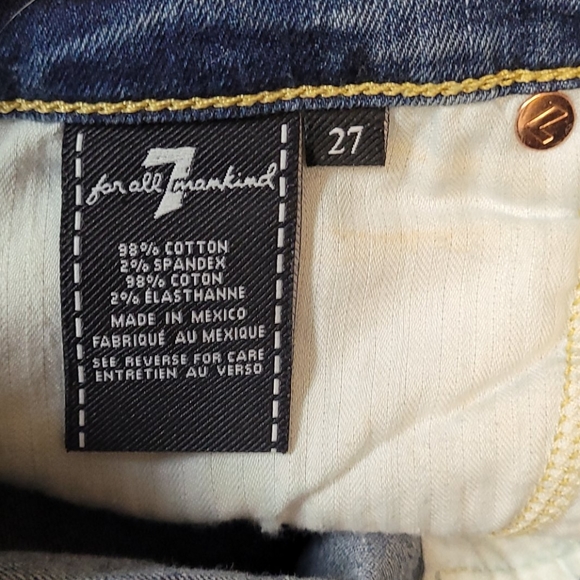 7 FAM The Ankle Split Hem Skinny Jeans - Picture 8 of 15